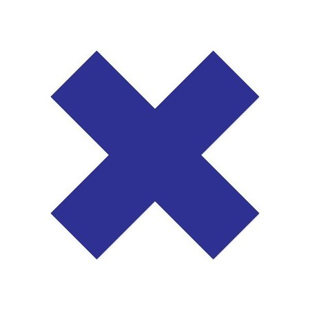 Ergomat DuraStripe Xtreme 9.5inx9.5inx3.5in Xfts Dark Blue, 12PK DSX-X9.5-DB-KIT